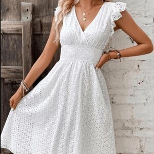 White Eyelet Dress